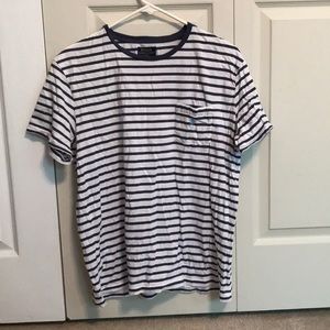 Polo Striped Pocket T Shirt Medium